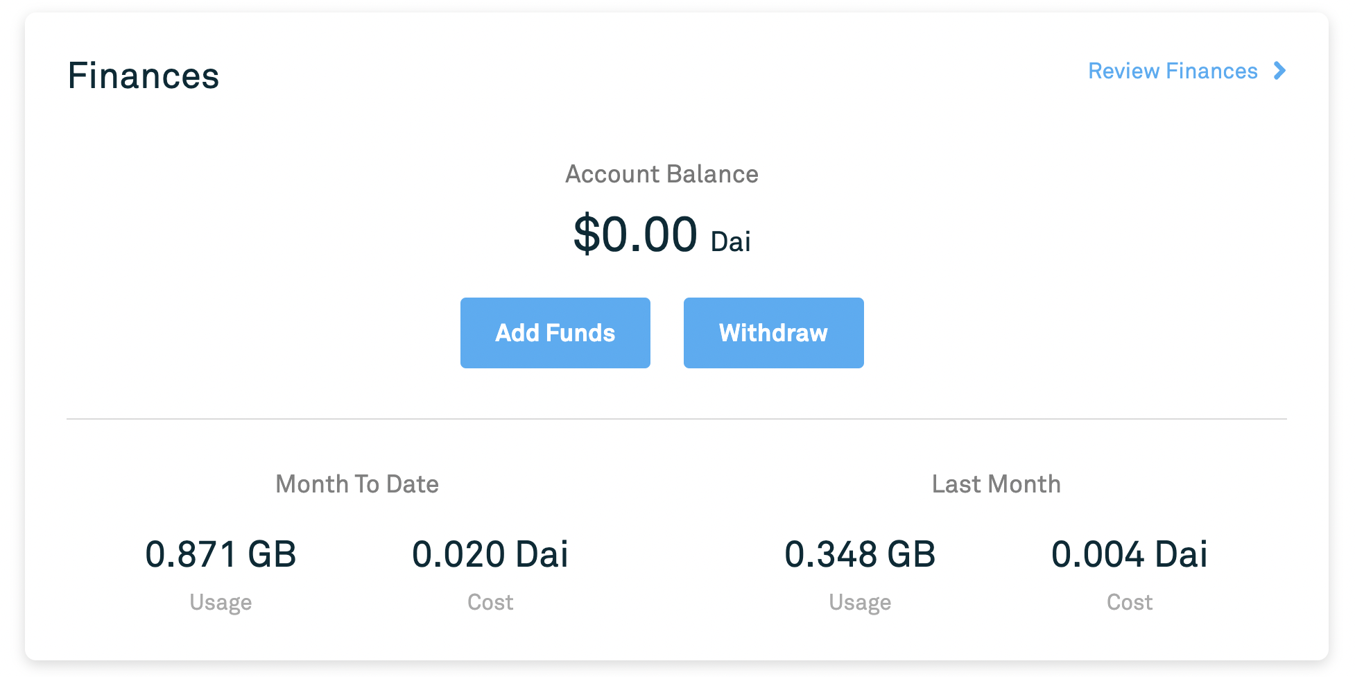 DashboardFinances